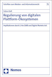 Vorderes Coverbild Regulierung von digitalen Plattform-Ökosystemen