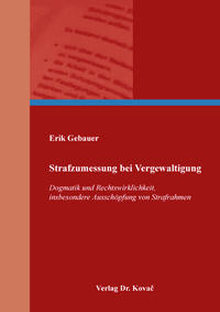 Vorderes Coverbild Strafzumessung bei Vergewaltigung
