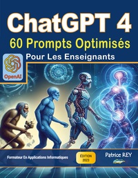 Vorderes Coverbild ChatGPT 4 - 60 prompts optimises pour les enseignants