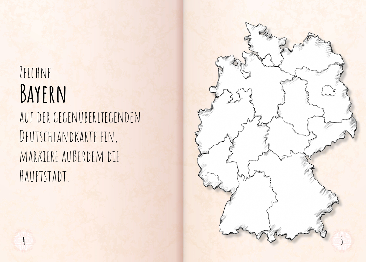 Beispielinhalt (Bild) Der ultimative Einbürgerungstest für Bayern
