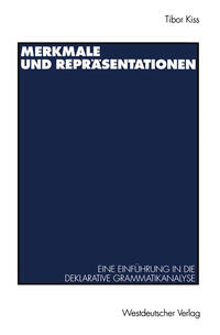 Vorderes Coverbild Merkmale und Repräsentationen