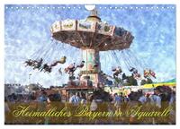 Vorderes Coverbild Heimatliches Bayern in Aquarell CH-Version (Wandkalender 2025 DIN A4 quer), CALVENDO Monatskalender