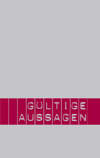 Vorderes Coverbild Gültige Aussagen