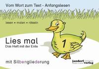Vorderes Coverbild Lies mal 1 (mit Silbengliederung) - Das Heft mit der Ente