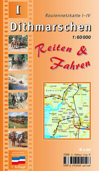 Vorderes Coverbild Dithmarschen Reiten & Fahren / Reiterkartenset / Dithmarschen Reiten & Fahren - Reiterkarte Blatt I