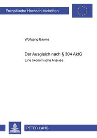 Vorderes Coverbild Der Ausgleich nach § 304 AktG