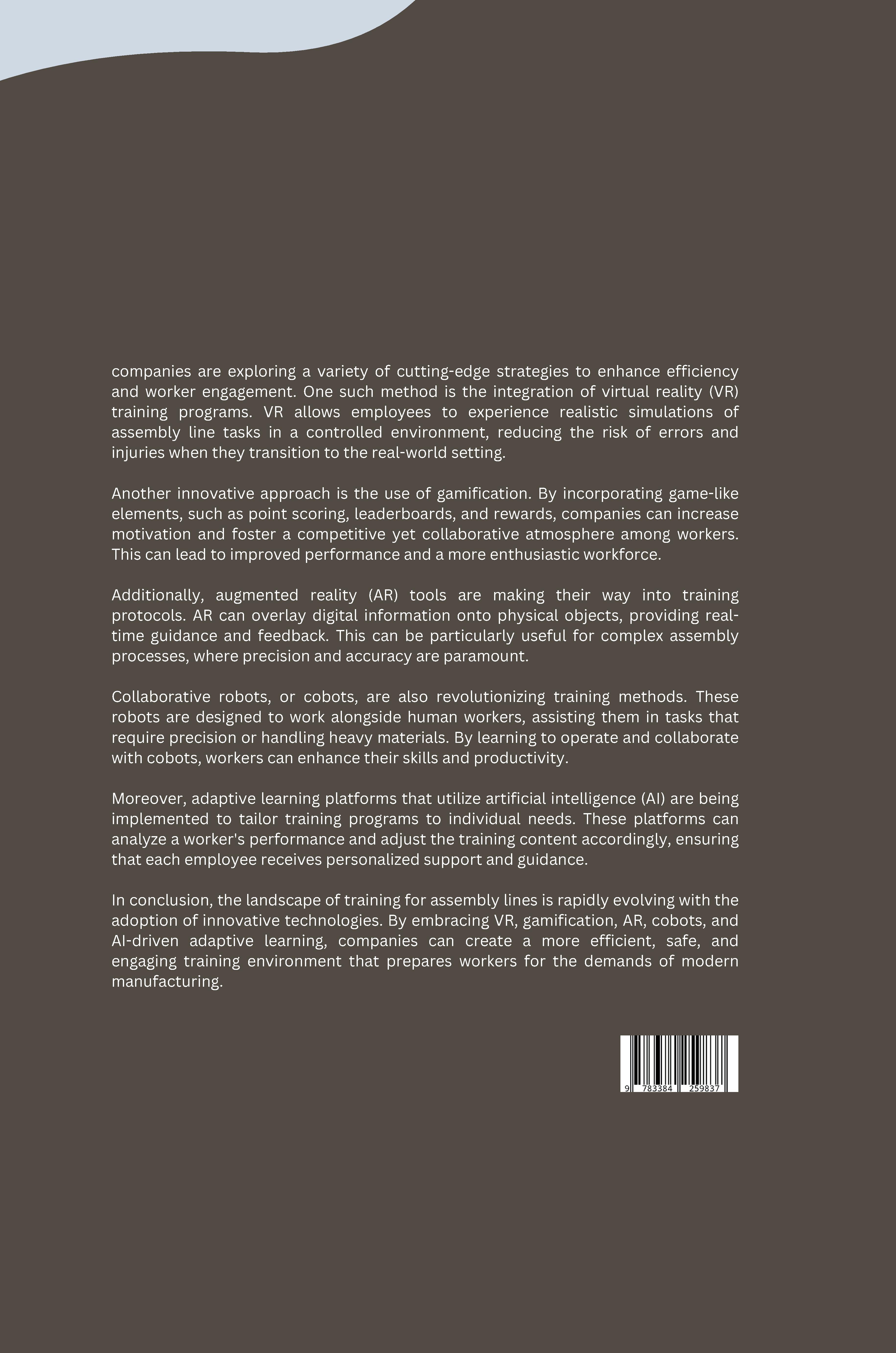 Rückseitencover Beyond the Manual: Innovative Training Methods for Assembly Lines