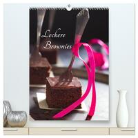 Vorderes Coverbild Leckere Brownies (hochwertiger Premium Wandkalender 2025 DIN A2 hoch), Kunstdruck in Hochglanz
