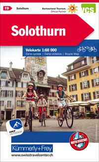 Vorderes Coverbild Kümmerly+Frey Velokarte 19 Solothurn 1:60.000