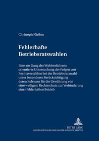 Vorderes Coverbild Fehlerhafte Betriebsratswahlen