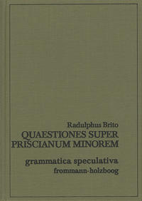 Vorderes Coverbild Quaestiones super Priscianum minorem