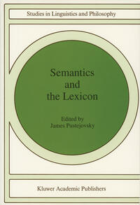 Vorderes Coverbild Semantics and The Lexicon