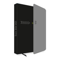 Vorderes Coverbild Trötsch Schülerkalender mit Klappe Black 24/25