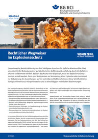 Vorderes Coverbild KB 028-2 Rechtlicher Wegweiser im Explosionsschutz