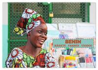 Vorderes Coverbild Benin Märkte Farben Voodoo (Wandkalender 2025 DIN A2 quer), CALVENDO Monatskalender