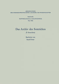 Vorderes Coverbild Das Archiv des Soterichos (P. Soterichos)