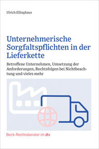 Vorderes Coverbild Unternehmerische Sorgfaltspflichten in der Lieferkette