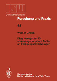 Vorderes Coverbild Diagnosesystem für steuerungsperiphere Fehler an Fertigungseinrichtungen