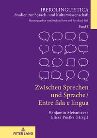 Vorderes Coverbild Zwischen Sprechen und Sprache / Entre fala e língua