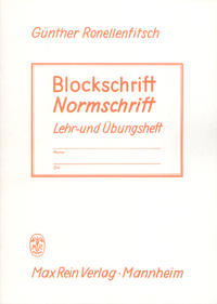 Vorderes Coverbild Blockschrift und Normschrift