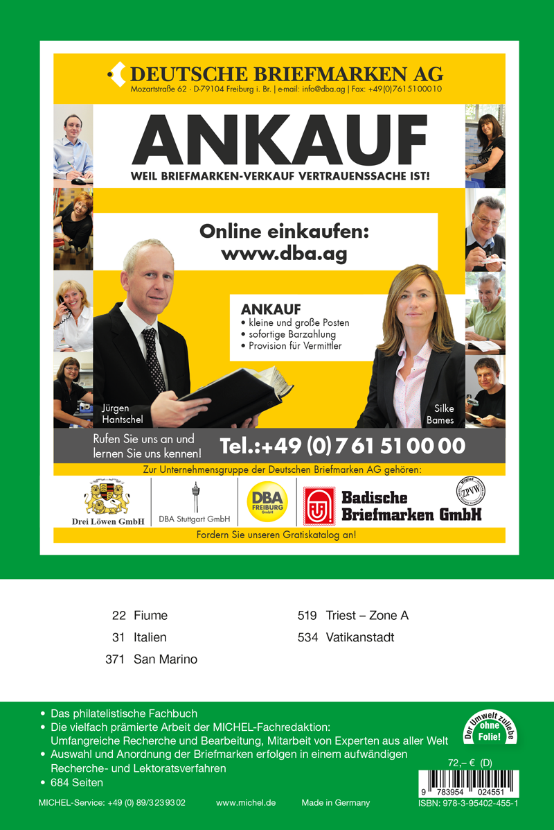 Rückseitencover Apenninen-Halbinsel 2023