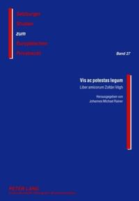 Vorderes Coverbild Vis ac potestas legum
