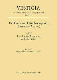 Vorderes Coverbild The Greek and Latin Inscriptions of Ankara (Ancyra)