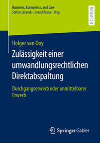 Vorderes Coverbild Zulässigkeit einer umwandlungsrechtlichen Direktabspaltung
