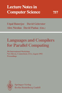 Vorderes Coverbild Languages and Compilers for Parallel Computing