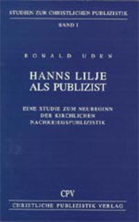 Vorderes Coverbild Hanns Lilje als Publizist