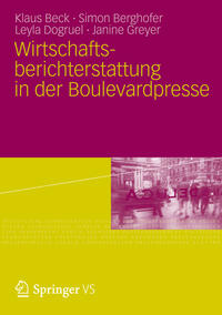 Vorderes Coverbild Wirtschaftsberichterstattung in der Boulevardpresse