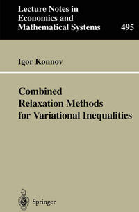 Vorderes Coverbild Combined Relaxation Methods for Variational Inequalities