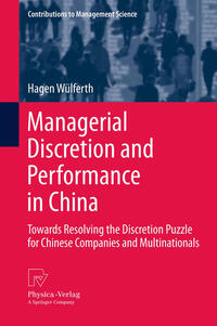Vorderes Coverbild Managerial Discretion and Performance in China