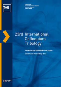 Vorderes Coverbild 23rd International Colloquium Tribology