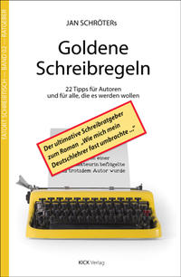 Vorderes Coverbild Jan Schröters Goldene Schreibregeln