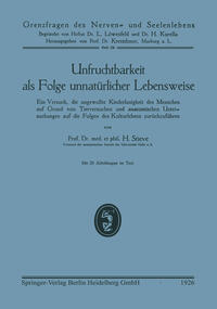 Vorderes Coverbild Unfruchtbarkeit als Folge unnatürlicher Lebensweise