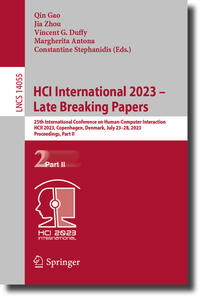 Vorderes Coverbild HCI International 2023 – Late Breaking Papers