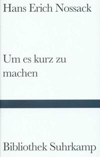 Vorderes Coverbild Um es kurz zu machen