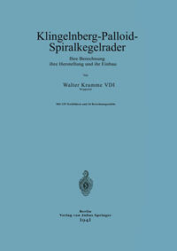 Vorderes Coverbild Klingelnberg-Palloid-Spiralkegelräder