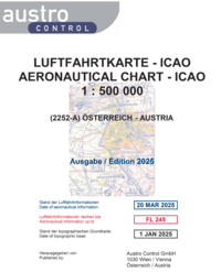 Vorderes Coverbild Luftfahrtkarte - ICAO 1:500.000 (Ausgabe 2025; plan)