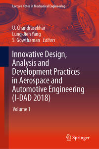 Vorderes Coverbild Innovative Design, Analysis and Development Practices in Aerospace and Automotive Engineering (I-DAD 2018)