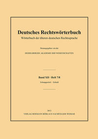 Vorderes Coverbild Deutsches Rechtswörterbuch