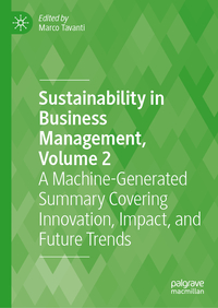 Vorderes Coverbild Sustainability in Business Management, Volume 2