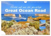 Vorderes Coverbild Erlebe mit mir die gewaltige Great Ocean Road (Wandkalender 2025 DIN A4 quer), CALVENDO Monatskalender