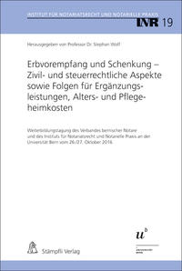 Vorderes Coverbild Erbvorempfang und Schenkung - Zivil- und steuerrechtliche Aspekte sowie Folgen für Ergänzungsleistungen, Alters- und Pflegeheimkosten