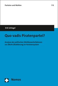 Vorderes Coverbild Quo vadis Piratenpartei?