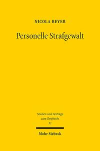 Vorderes Coverbild Personelle Strafgewalt