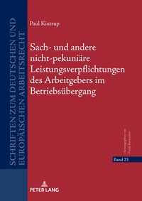 Vorderes Coverbild Sach- und andere nicht-pekuniäre Leistungsverpflichtungen des Arbeitgebers im Betriebsübergang