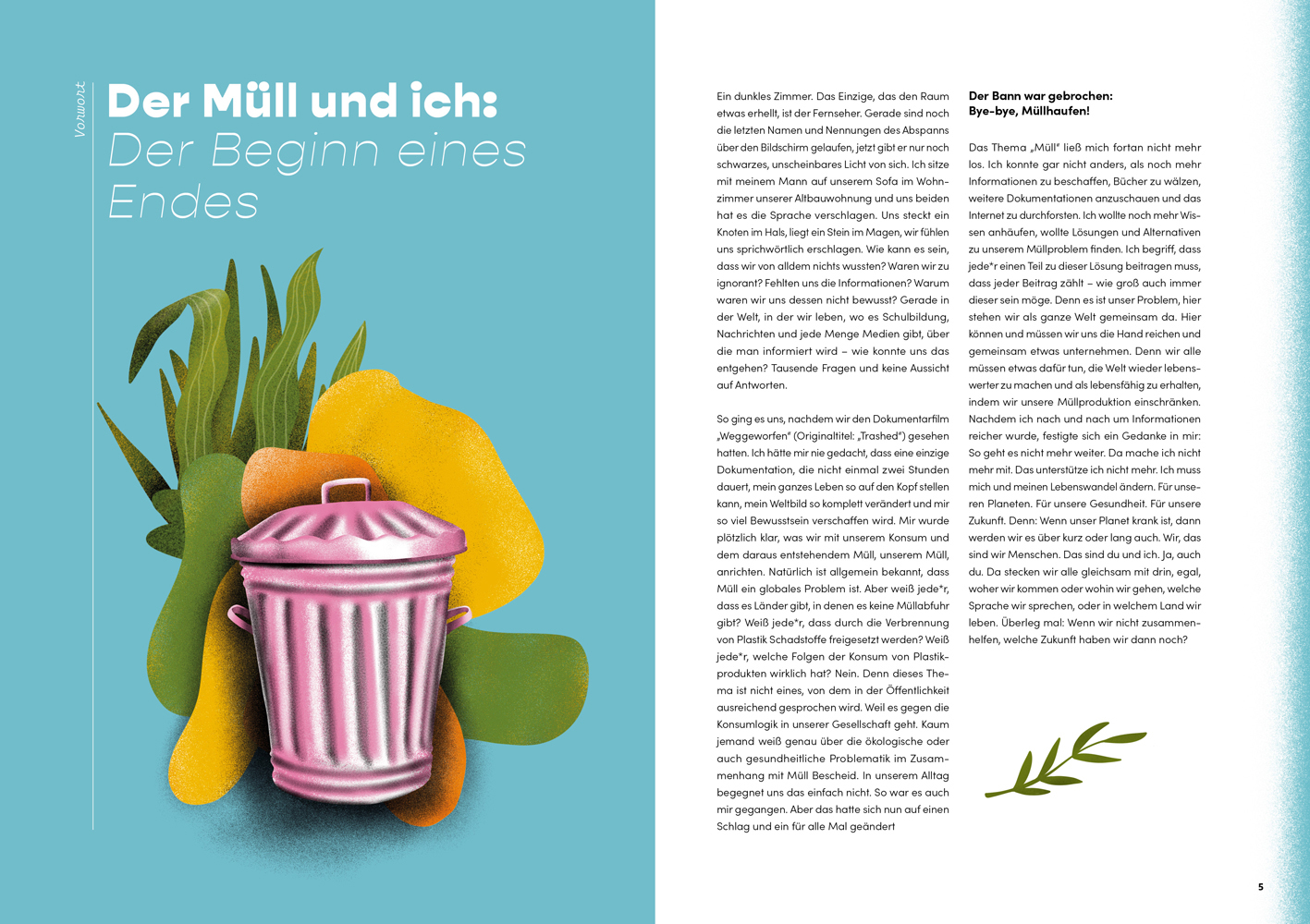 Beispielinhalt (Bild) Wenn die Verpackungshüllen fallen ...
