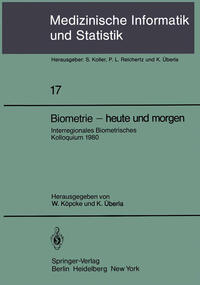 Vorderes Coverbild Biometrie — heute und morgen